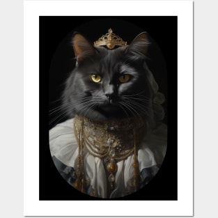 Her Majesty Kitty Queen Posters and Art